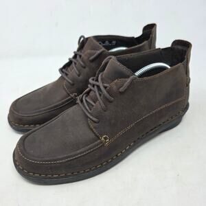 Clarks Wallabee Brown Leather Moc Toe Chukka Boots Mens Size 9